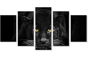Black Panther Canvas Wall Art: Majestic Wildlife Decor