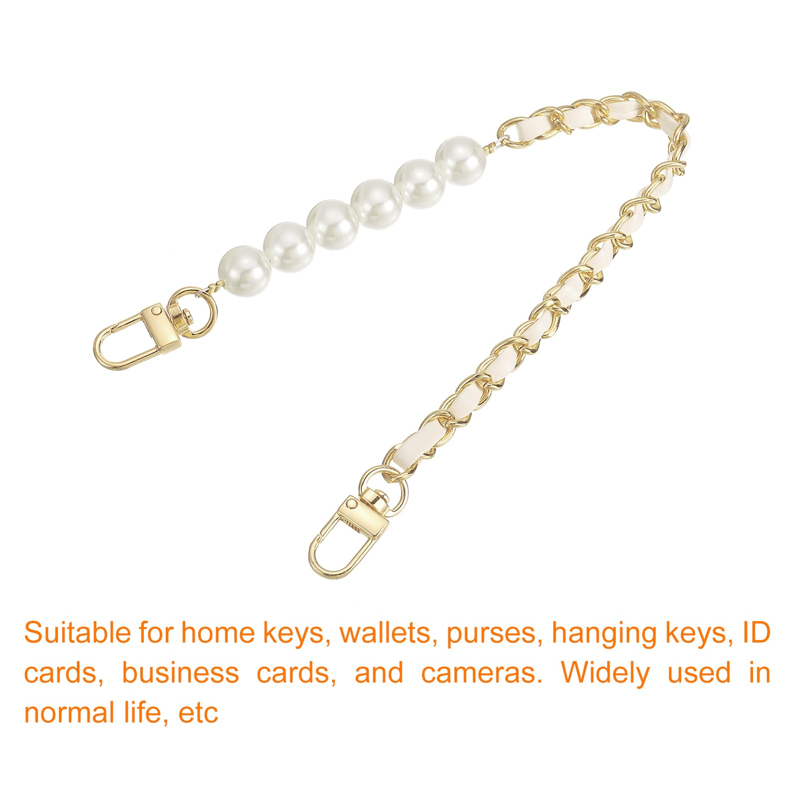 Sourcing Map Sangle De Poignet En Cuir - 350 Mm - Avec Perle