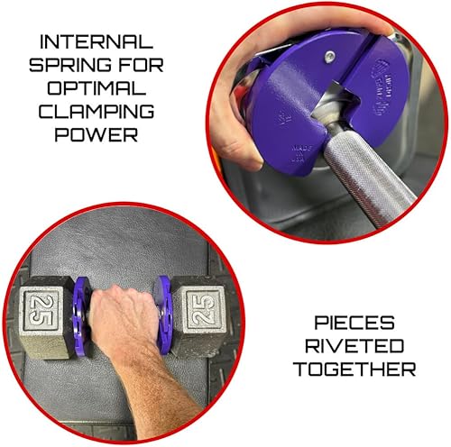 Miniatura 4 de Micro Gainz - Placa fraccional para mancuernas de 1.25LB, ideal para micro cargas, (Elige color) 2 piezas de placas de peso fraccional, diseñadas