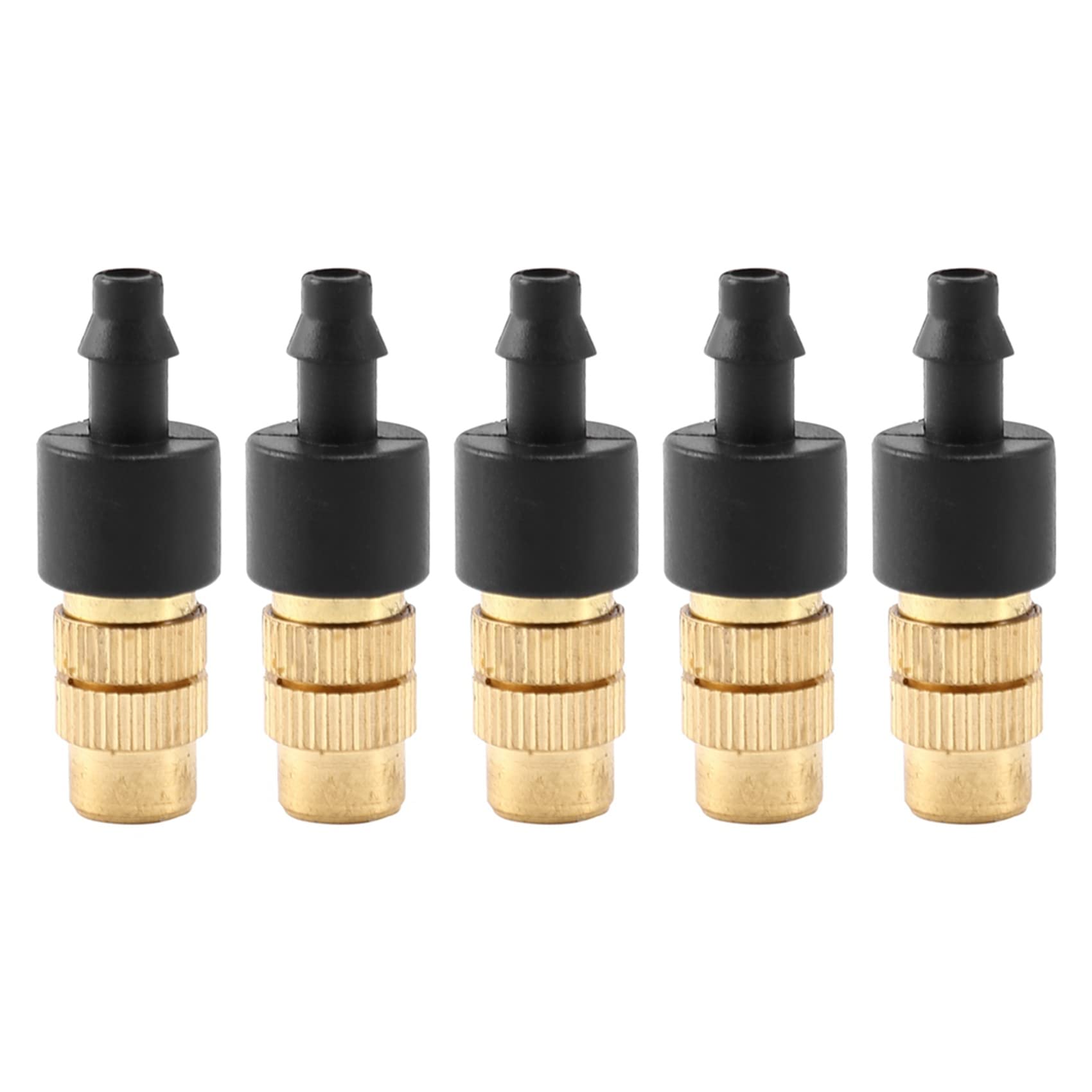 Hndhbfgrt 50 Pcs Adjustable Misting Nozzle for Gardening Sprinkle Brass Watering Sprinkler Sprayer for Irrigation System
