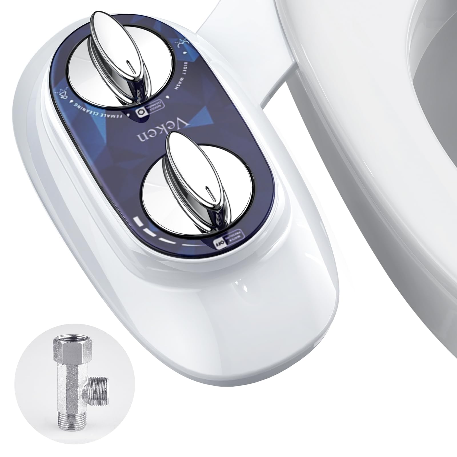 Veken Bidet Attachment (New TShaped), Fresh Cold Water