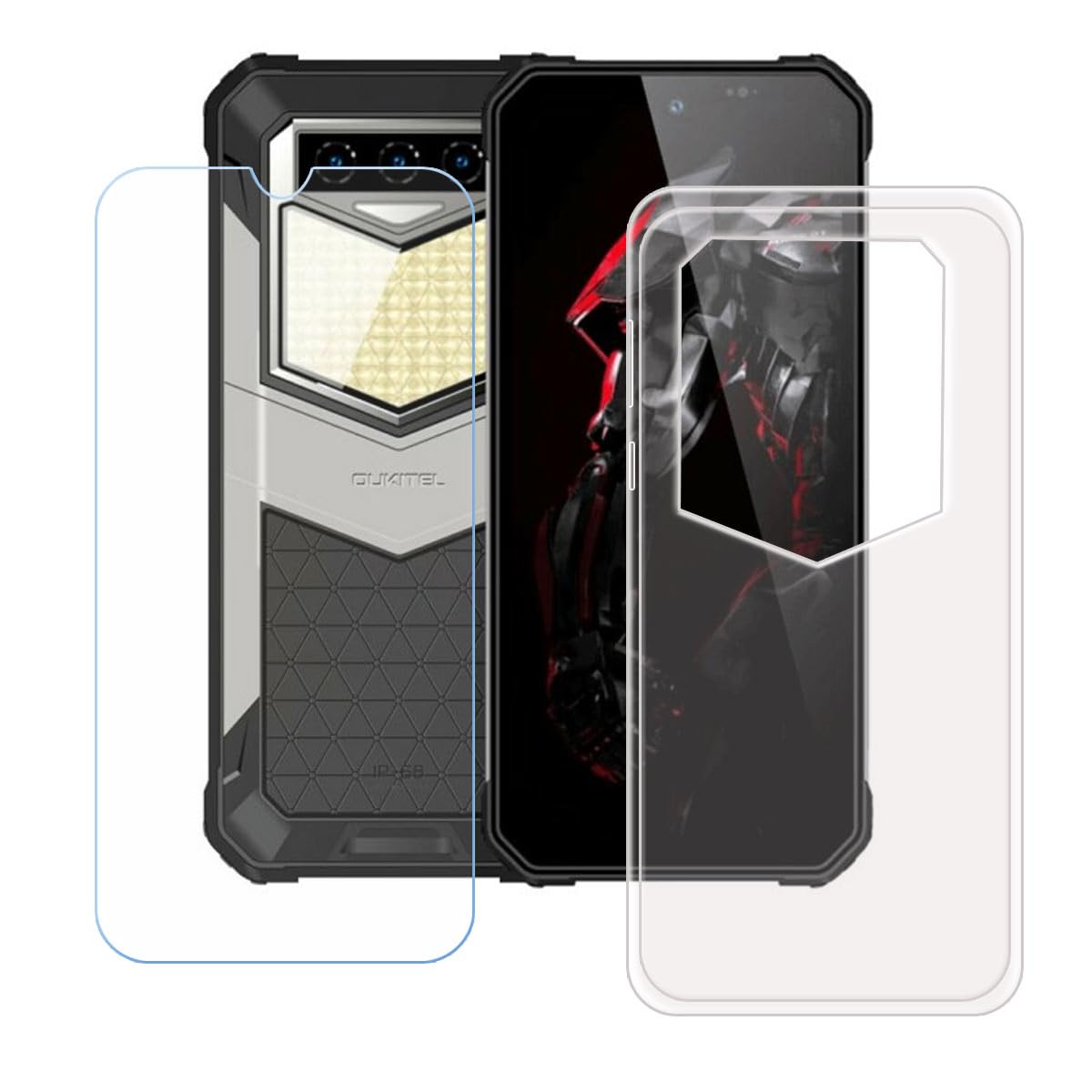 Cover per Oukitel WP26 (6.58 ), 2 Pezzi Anti-Graffio X Antiurto