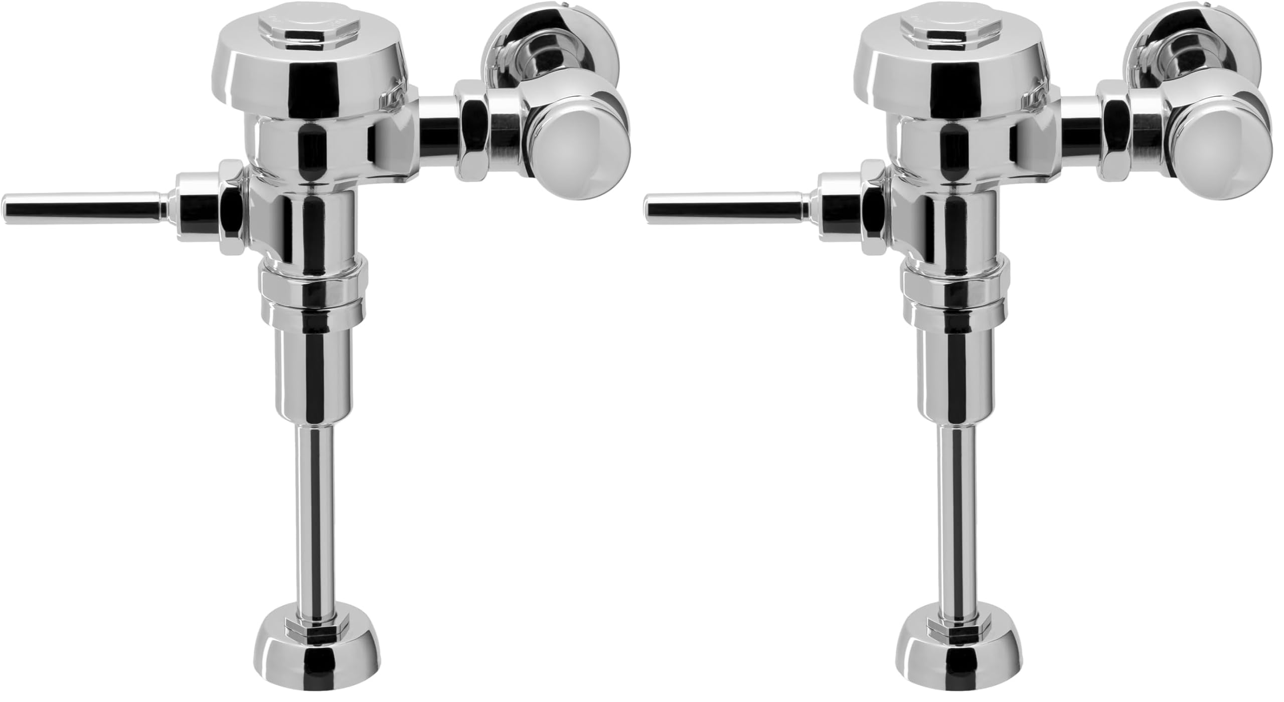 Sloan Royal 186 Exposed Manual Urinal Flushometer, 1.0 GPF Manual Flush Valve - Single Flush Non-Hold-Open Handle, 3/4" Spud Coupling, Polished Chrome Finish, 3012636 (Pack of 2)