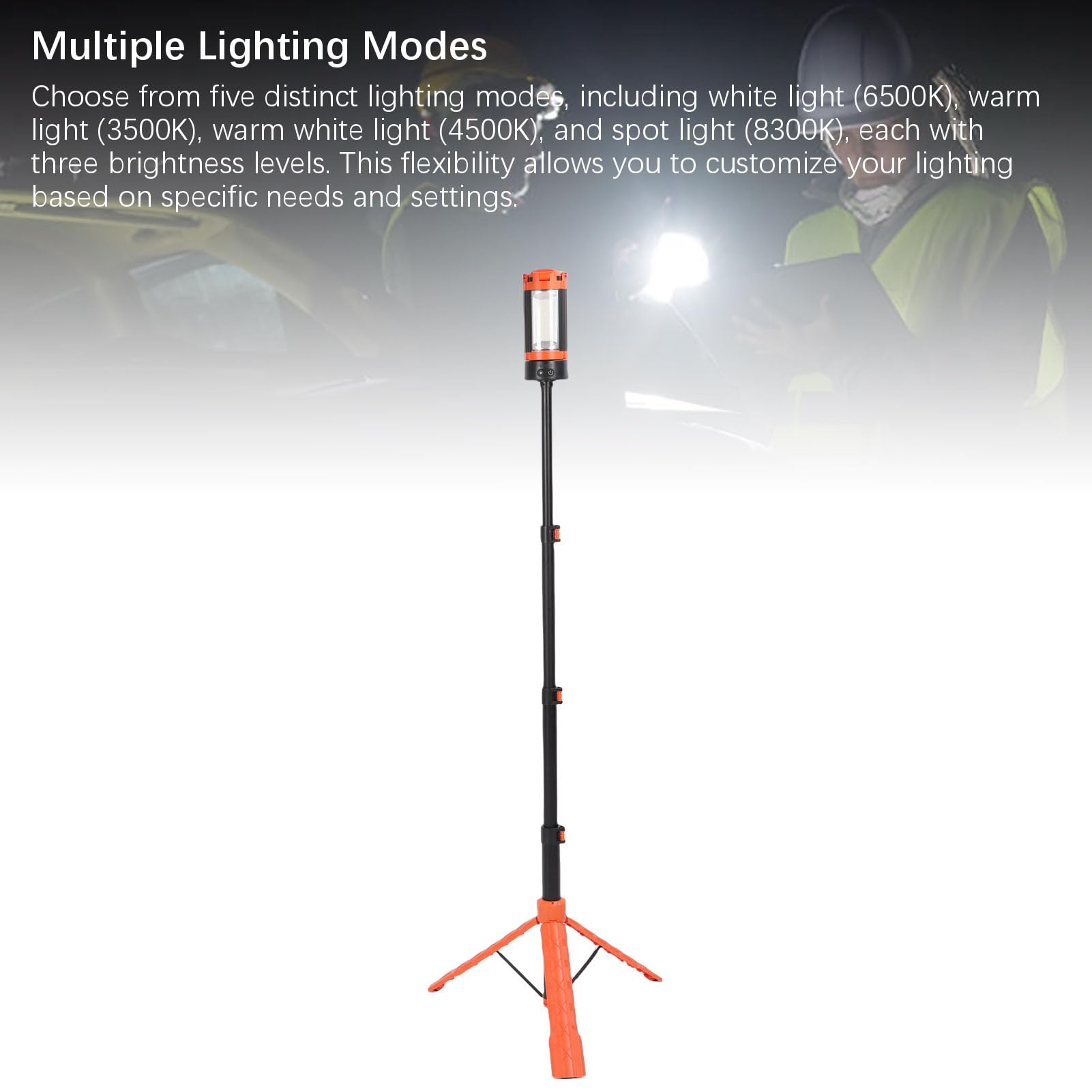 Fafeicy Lampe de Camping Rechargeable, Matériau ABS, 5 Modes d'éclairage, Puissance 9 000 MAh, pour Activités de Plein Air