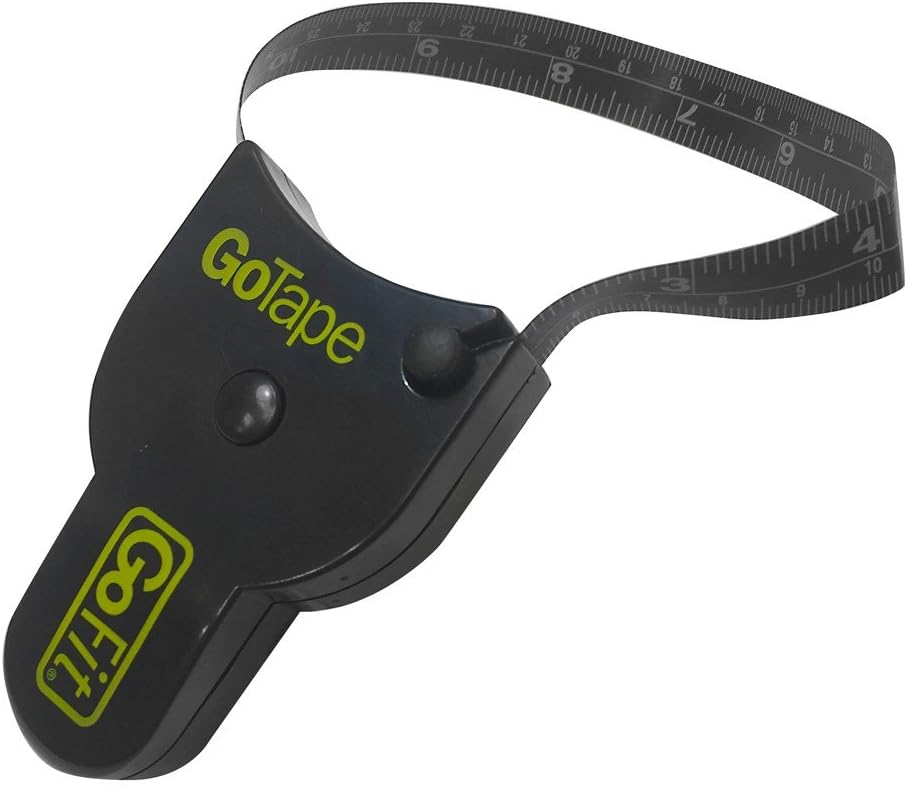 GoFit GoTape Fitness Measuring Tape - Tool,Black,GF-Tape