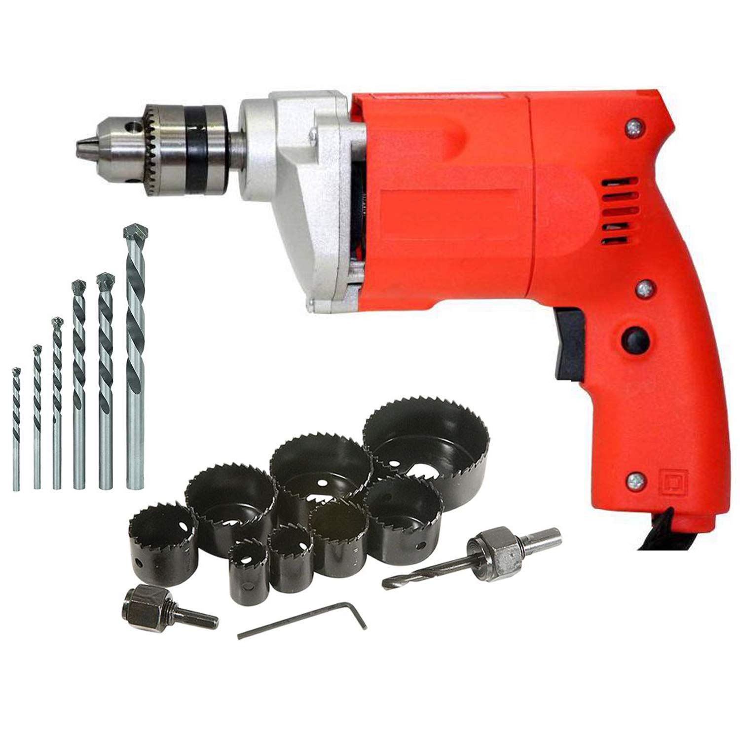 MLD APD-010D Electric Drill Machine 10Mm with Masonry Drill Bit Set, 11 Pcs Hole Saw Cutter Tool Set (Size 10 mm,Color-Multi, Material-Plastic) (B093Q7SBPY) Amazon Price History, Amazon Price Tracker