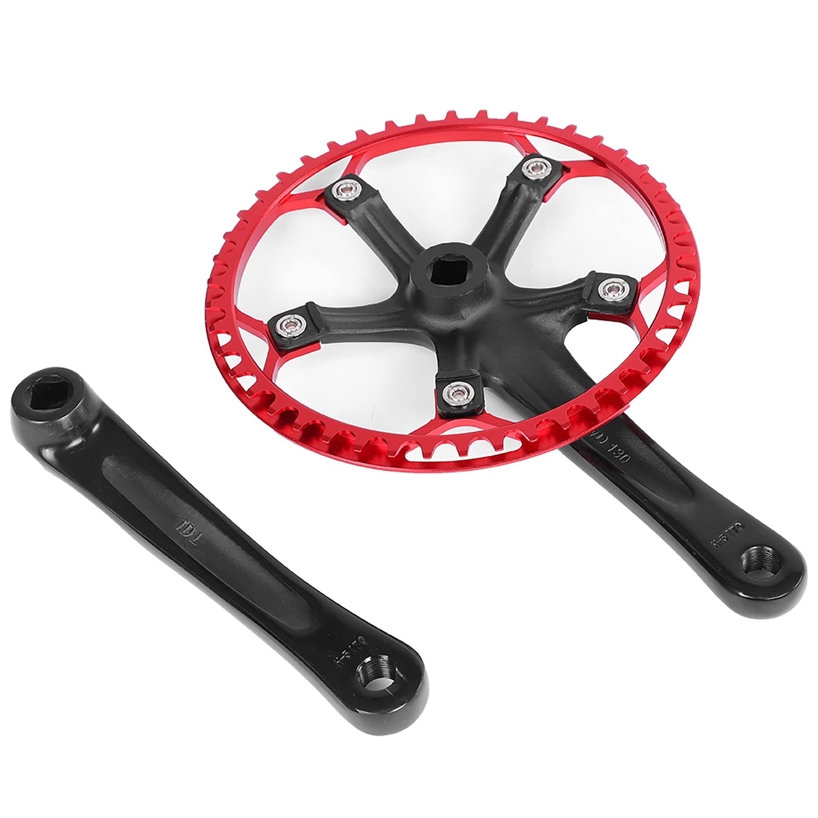 Generic Mechanizm Korbowy Rowerowy Meijun 170mm Lekki Zestaw kół łańcuchowych ze Stopu Aluminium 45T 47T do Rowerów Szosowych i Rowerów Składanych