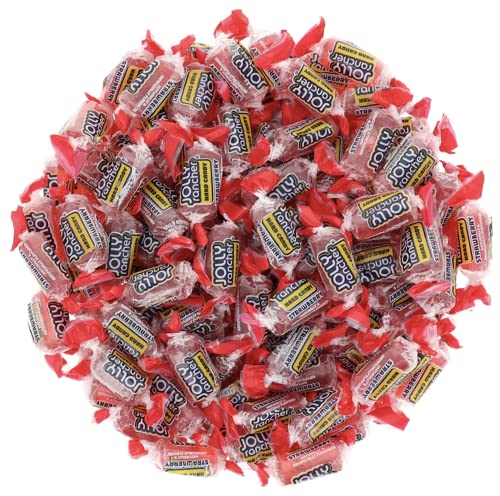 Bulk Candy Jolly Ranchers Hard Candy | 1 Lb. Bag | Single Flavor | Large Assorted Candy Options | 18 Flavors To Choose From | Ships In A Box - Damage Proof |Includes Aromatik Mint Card (Strawberry, 1 Pound) #TOP23
