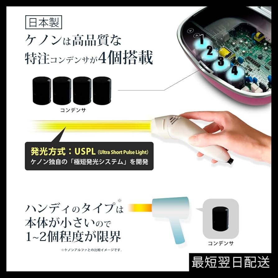 Amazon | エムテック ケノン KE-NON 光美容器 日本製 髭 VIO対応