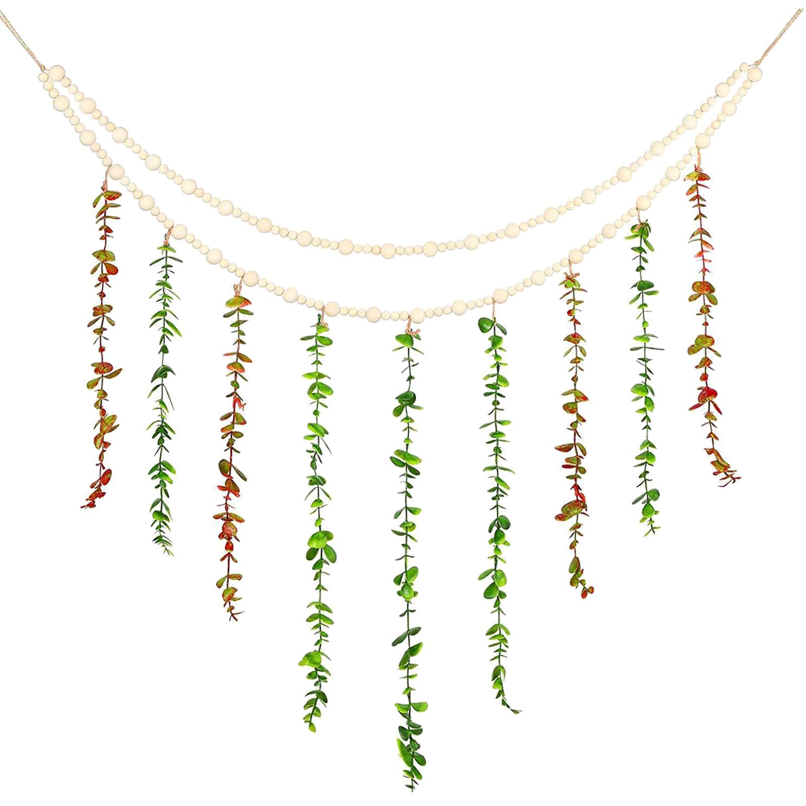 Tsophreniq Wood Bead Garlands Party Decorative Charm Ornament Household for Kid Girl Boys Bedroom Decoration Gift Wood Bead Garlands