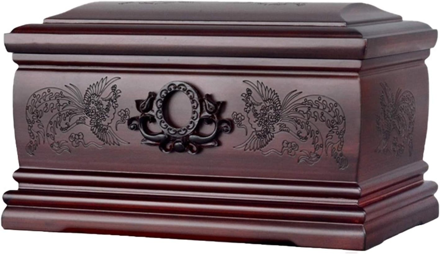 Adult Large Cremation Urns, Wooden Funeral Urns, Beautifully Handmade Wooden Urn for Human Ashes