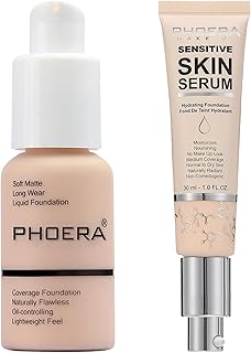 PHOERA Foundation - Maquillaje de cobertura c...