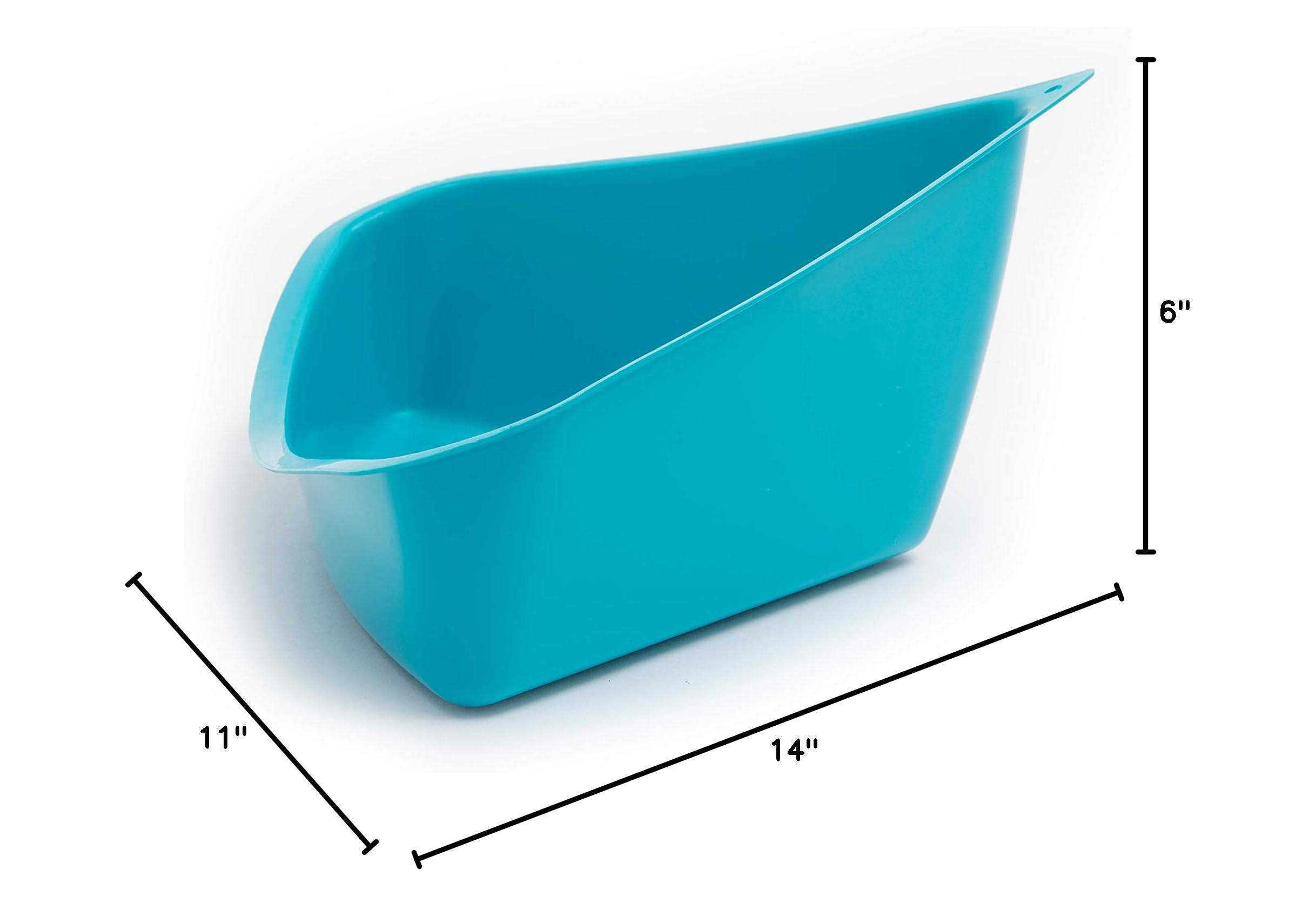 Lixit Corner Litter Pan for Ferrets, Rabbits, Rats, Guinea Pigs and Other Small Animals. (Blue Pack of 1) - image 3