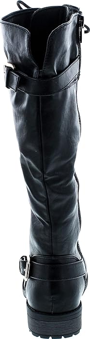 Mango 27 Womens Knee High Buckle Riding Boots