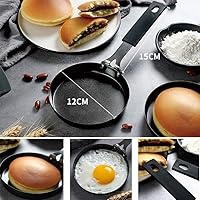 Vista 2 de AMDSS Pot Non Stick Frying Pan, Cast Iron Pot Non Stick Pans Frying Pan Cake Pastry Egg Mold Mini Breakfast Eggs for Gas Induction Cooker
