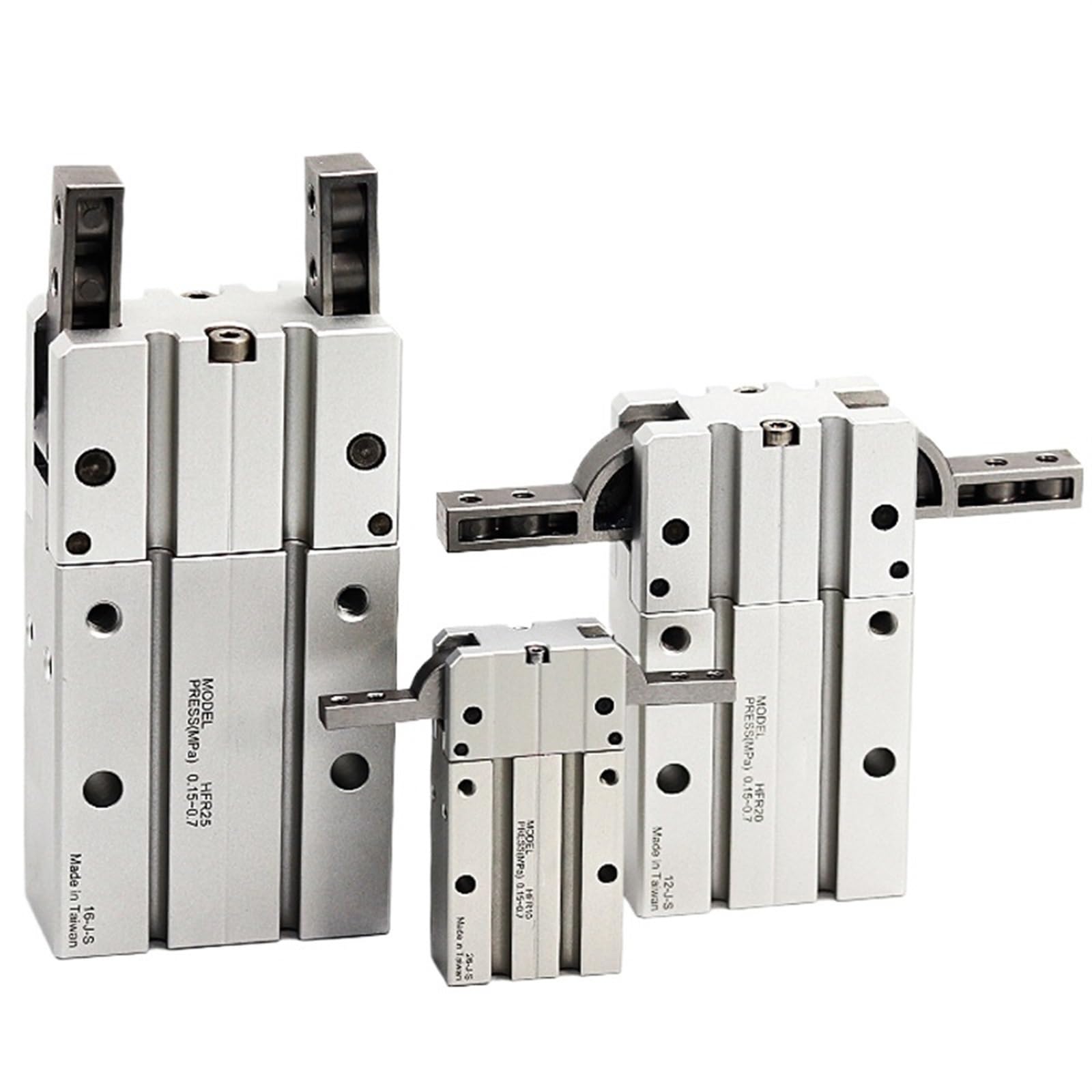 Pince à air MHY2-16D de style angulaire 180° came en aluminium