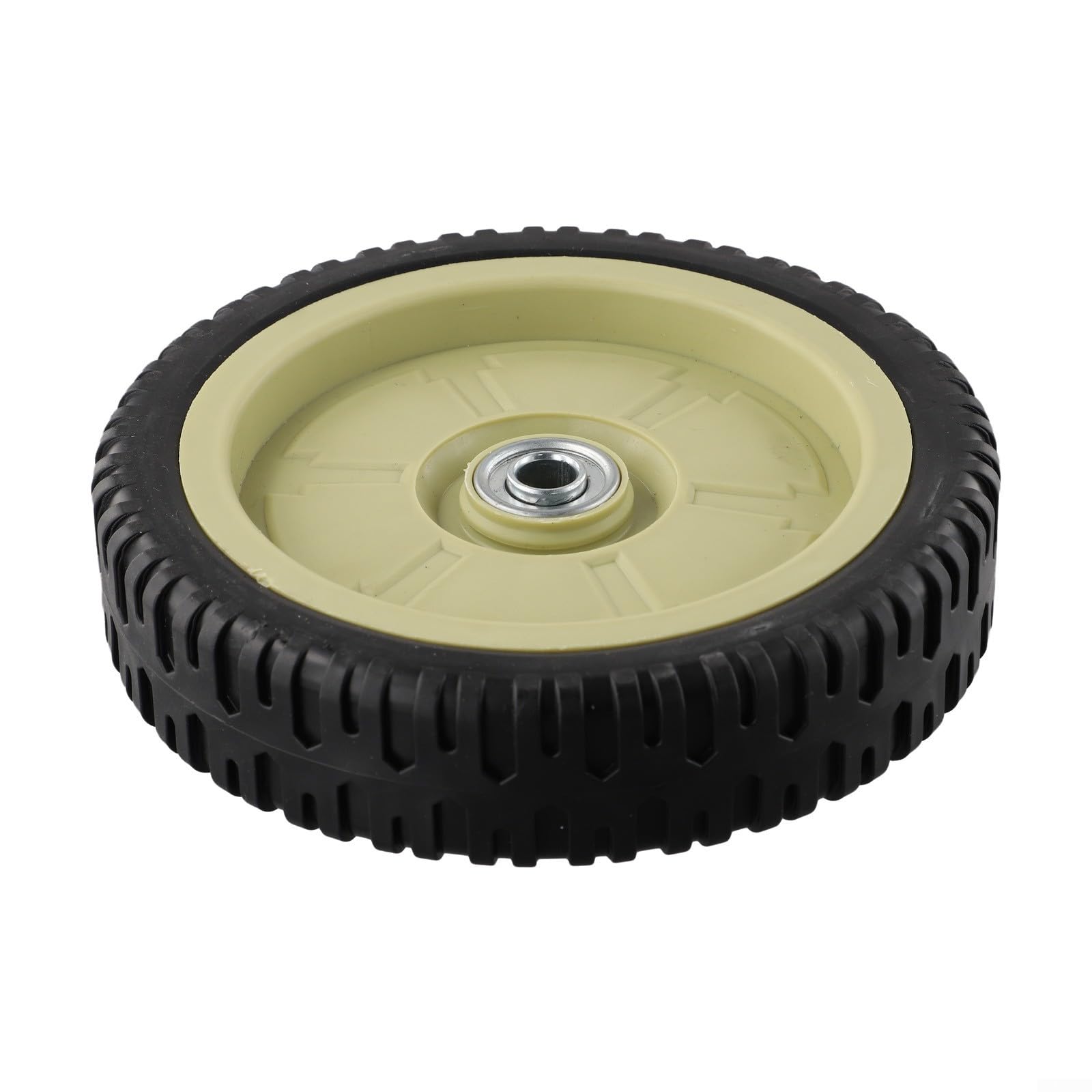 Honseadek 1 roue de rechange en caoutchouc pour tondeuse à gazon GENERAL - 19,5 cm de diamètre - Noir