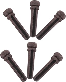 SUPVOX 18 Peças Ponte De Violão Acústico Ponte De Osso De Latão Ponte De Ébano Pino De Ponte De Madeira Vintage Kits De Brilho Labial Abalone Guitarra Com Endpin Guitarra Clássica