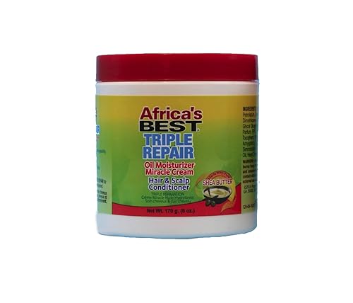 Miniatura 3 de Africa's Best Triple Repair - Acondicionador de aceite hidratante para cabello y cuero cabelludo, 6 onzas (el embalaje puede variar)