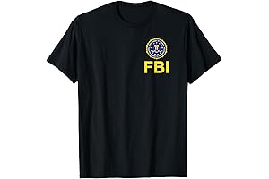 Official FBI Chest Seal Logo T-Shirt - Black