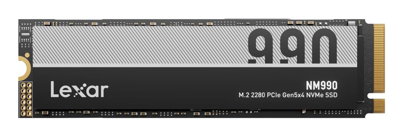Amazon | Lexar NM990 SSD 4TB PCIe 5.0 x4 NVMe M.2 最大14,000MB/s