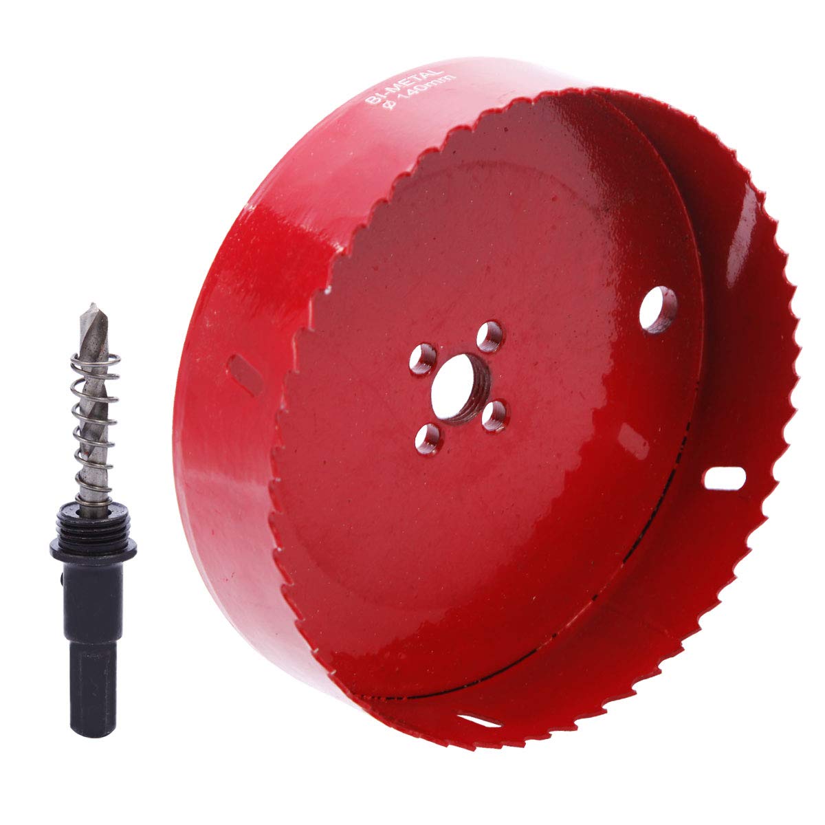 ToPicks Hole Saw Drill Bit Kit Hole Cutting Heavy Duty Opener Bimetal Hole Saw Tool for Plastic Wood Sheet Pipe Aluminum Iron (140mm)