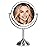 VESAUR 11 Large and 17 Tall Lighted Makeup Mirror, Double Sided 1X 10X Magnifying 3 Colors with Lights, Brightness Adjustable 360 Rotation Cosmetic Light up Mirror, Luxury Nickel