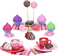 Vista 13 de Juego de servicio de 47 piezas de Sophia's con deliciosos postres para muñecas de 18 pulgadas, multicolor