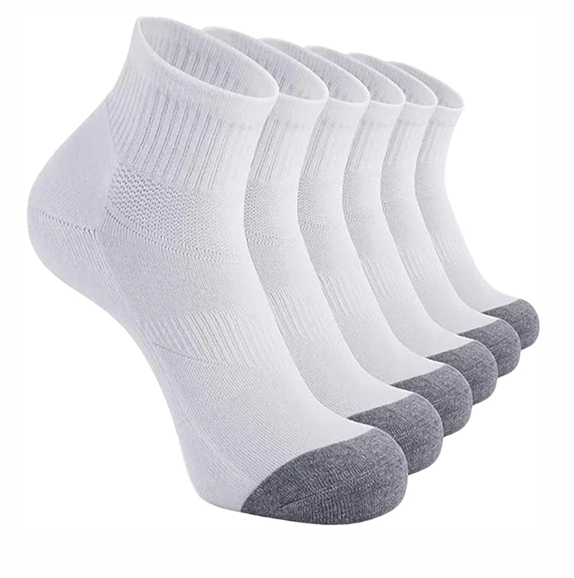 Dninmim 10 pares/lote de calcetines deportivos de algodón para correr para mujeres y hombres, calcetines de fútbol sólidos