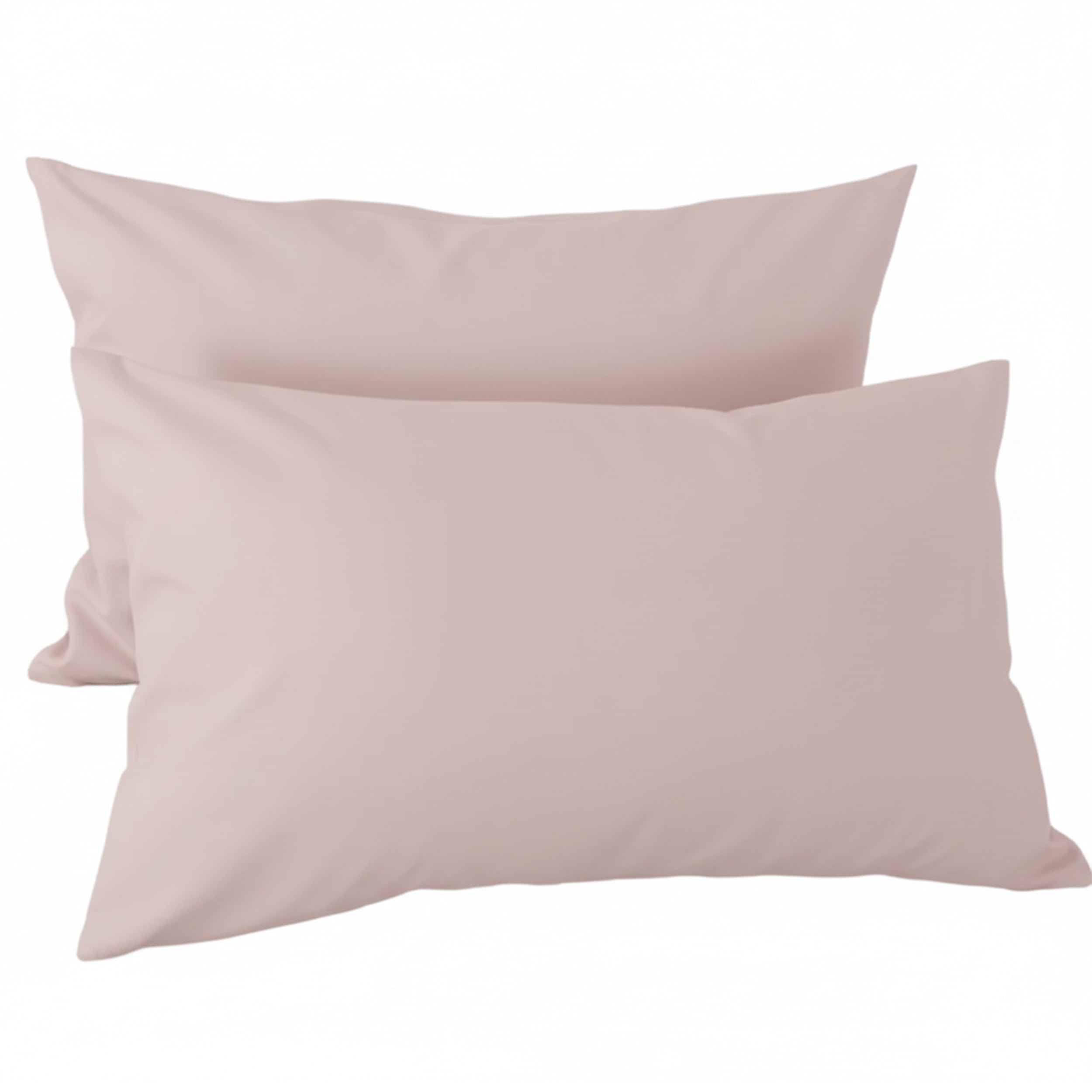 H HANSEL HOME Juego de 2 Fundas de Almohada con Cremallera – Protector de Almohada 100% Microfibra Transpirable y Suave – 70x45cm, Blanco — view 14