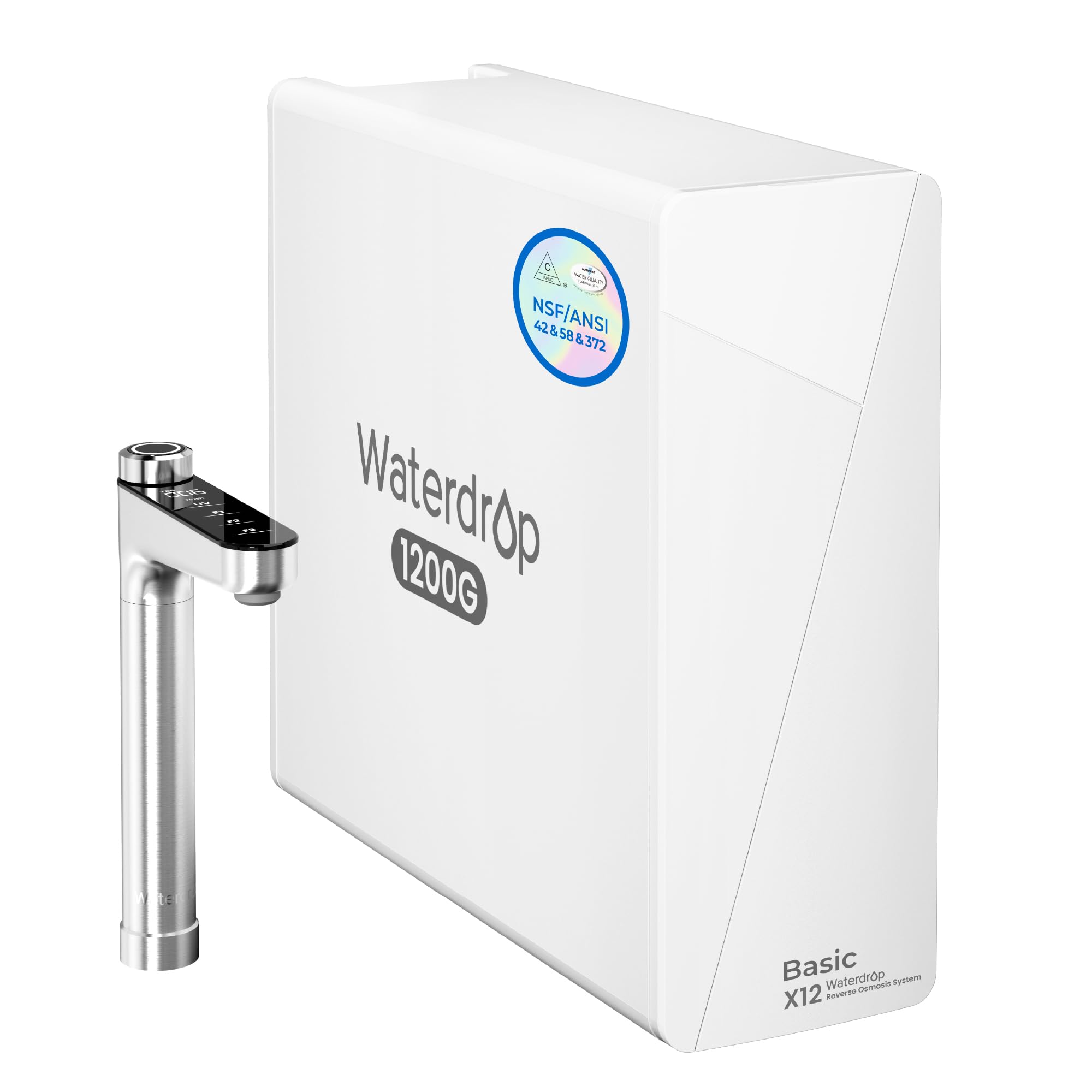 Waterdrop X12-Basic Tankless RO Water Filter, NSF/ANSI 42