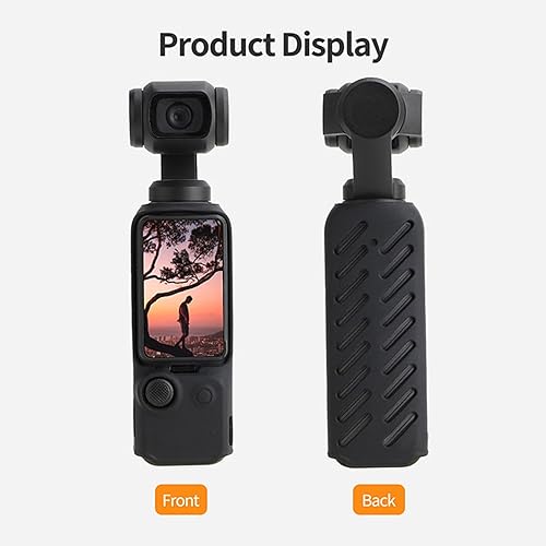 Miniatura 2 de Funda protectora de silicona suave para DJI Osmo Pocket 3 Accesorios Gimbal Cámara Funda protectora Shell para Osmo Pocket 3 Protector (negro)