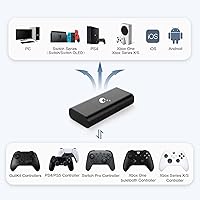 Vista 3 de AKNES Adaptador de controlador Bluetooth, adaptador Gulikit Goku para Xbox Series XSXbox One Controller (Bluetooth Ver.) controlador PS4 y PS5