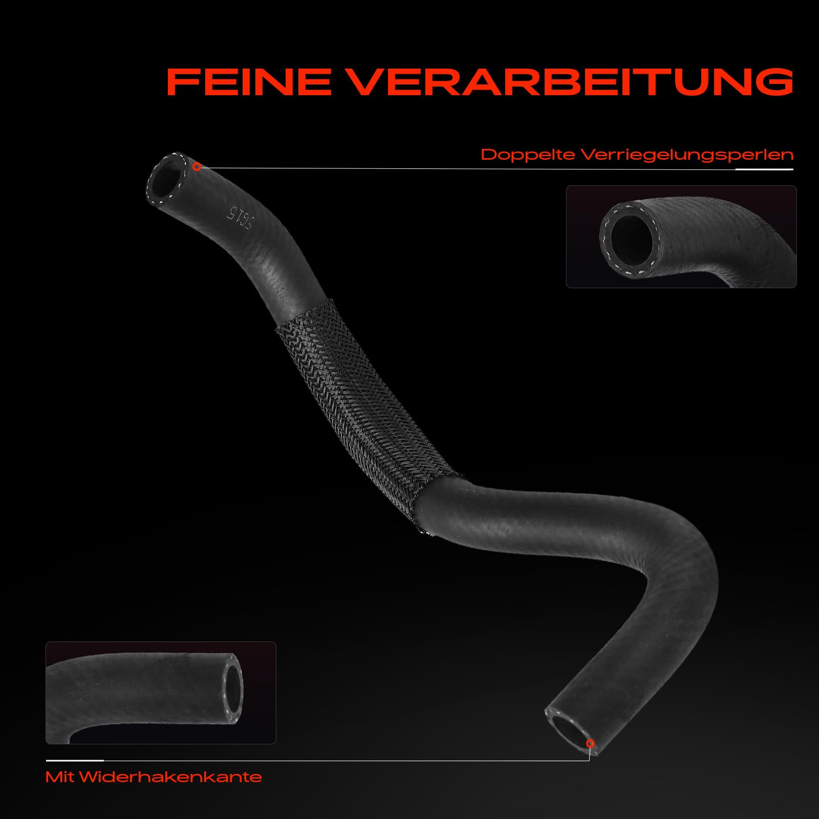 Frankberg Hydraulikschlauch Lenkung Kompatibel mit 3er E46 316i 318i 1.6L-2.0L 2001-2005 3er Cabriolet E46 318Ci 2.0L 2001-2007 3er Compact E46 Replace# 32416850286