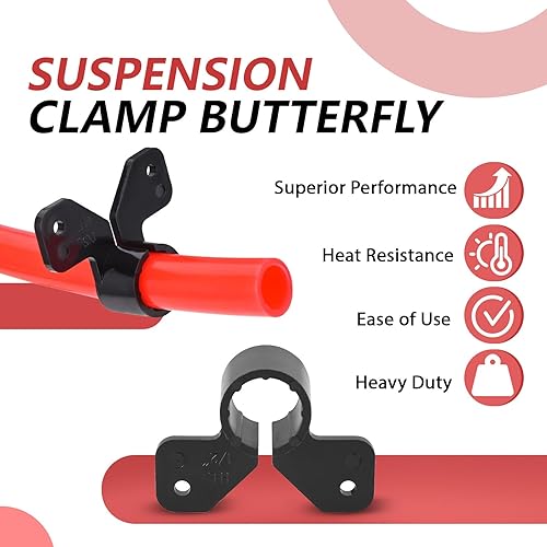 Miniatura 4 de Paquete de 50 abrazaderas de suspensión EFIELD de 12 pulgada para tubería Pex, cobre, CPVC