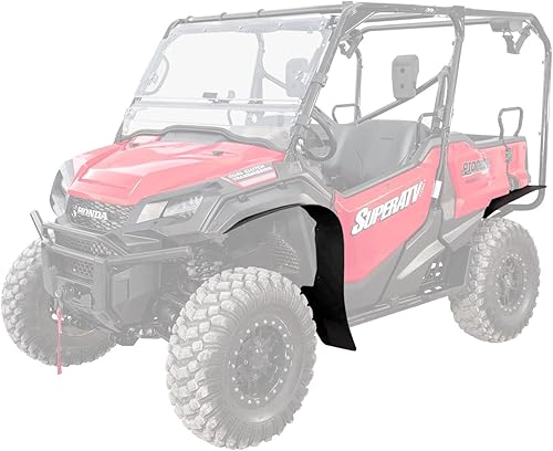 SuperATV Guardabarros, guardabarros, guardabarros, compatible con Honda Pioneer 1000-5 2016+  Durabilidad extrema  Protege contra rocas, suciedad,
