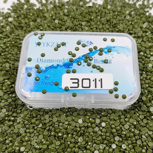 YEYKZART 3011 Diamond Painting Replacement Diamonds Drills Beads Drills Gems Round for Diamond Art Missing Color 3500 PCS