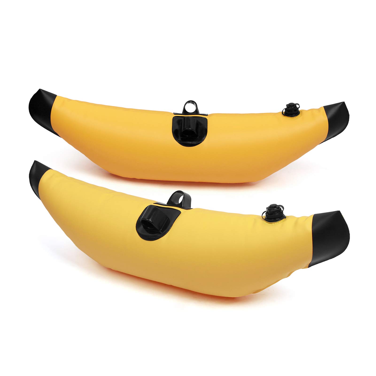 LIXADA 2 Pièces Flotteur Gonflable de Stabilisateur de PVC de Kayak Kayak PVC Flotteur Gonflable Flotteur Kayak Bateau Pêche Debout Flotteur Stabilisateur Bleu/Jaune/Blanc