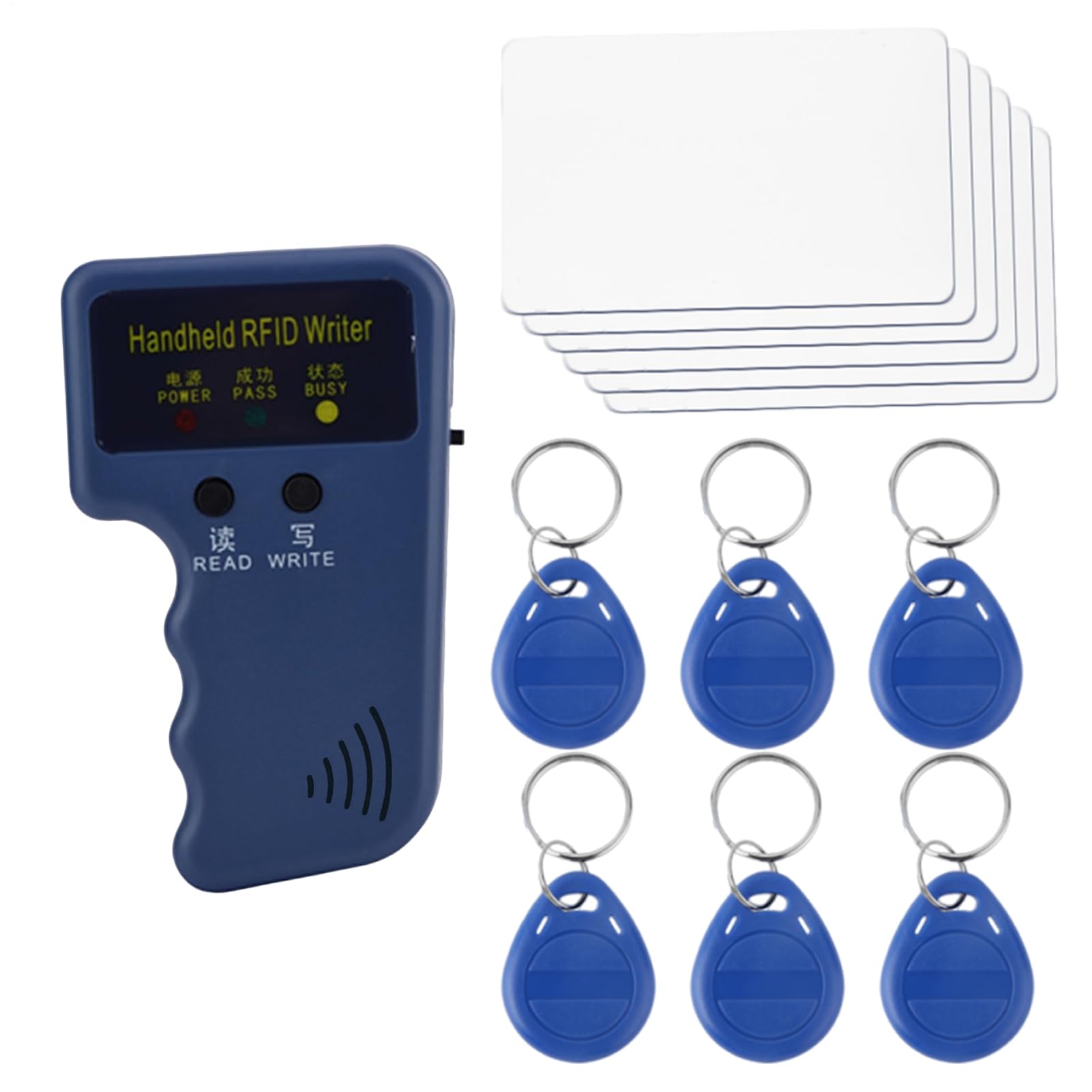 rfids ID Scanner Writer - Portable Access Card Cloning Machine, 125KHz Reader | Smart Credential Copying Equipment System, excellent circuit design Entry Parking Key Fob Tool for Residential Control