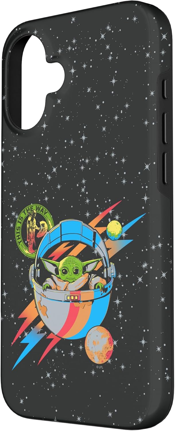 iPhone 16 Star Wars The Mandalorian Grogu The Child Galactic Vintage Case