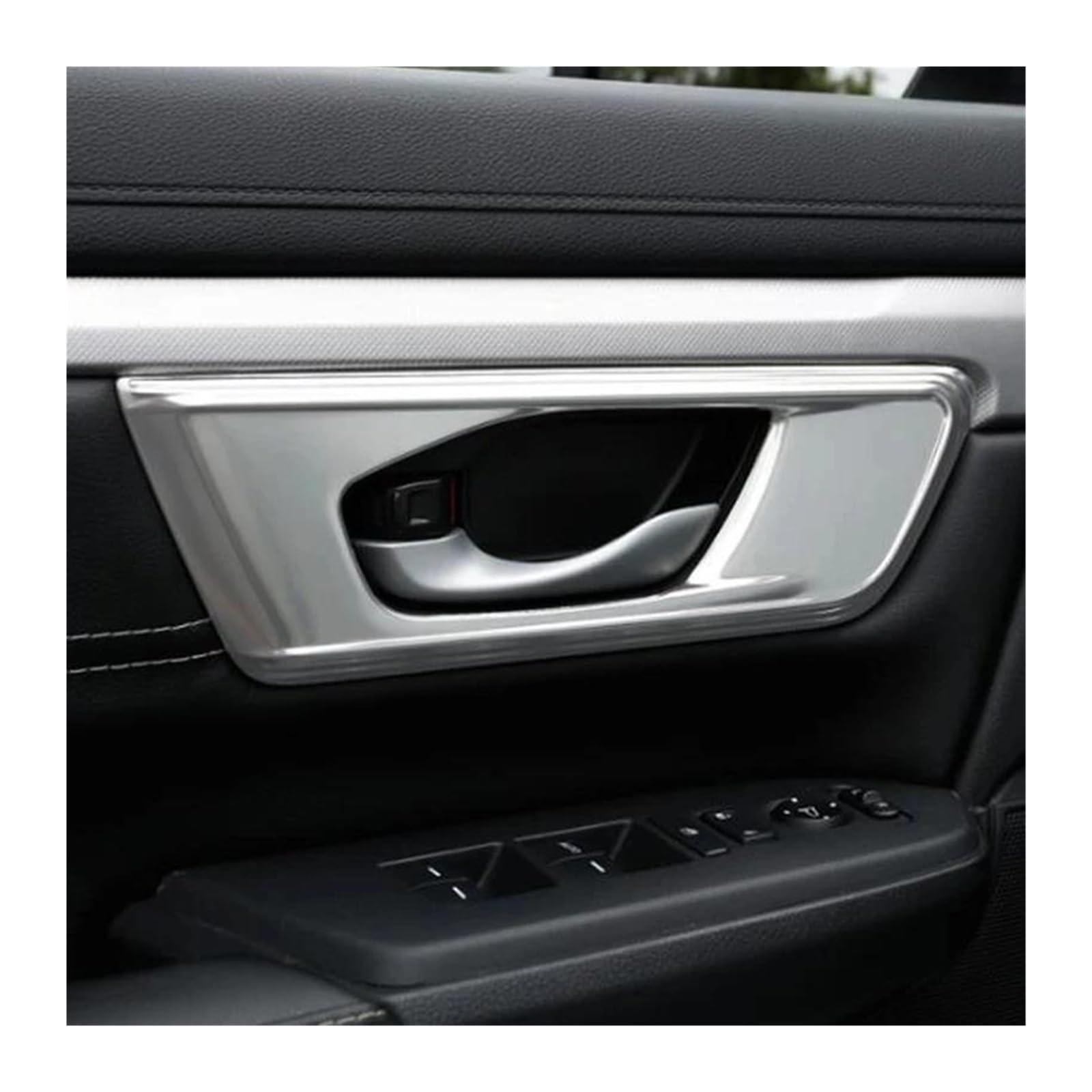 Rivestimento interno della consolle centrale In Acciaio Inox Per CRV 2017 2018 Auto Porta Interna Ciotola di Protezione Telaio Pannello di Copertura Trim Adesivi 4 Pz