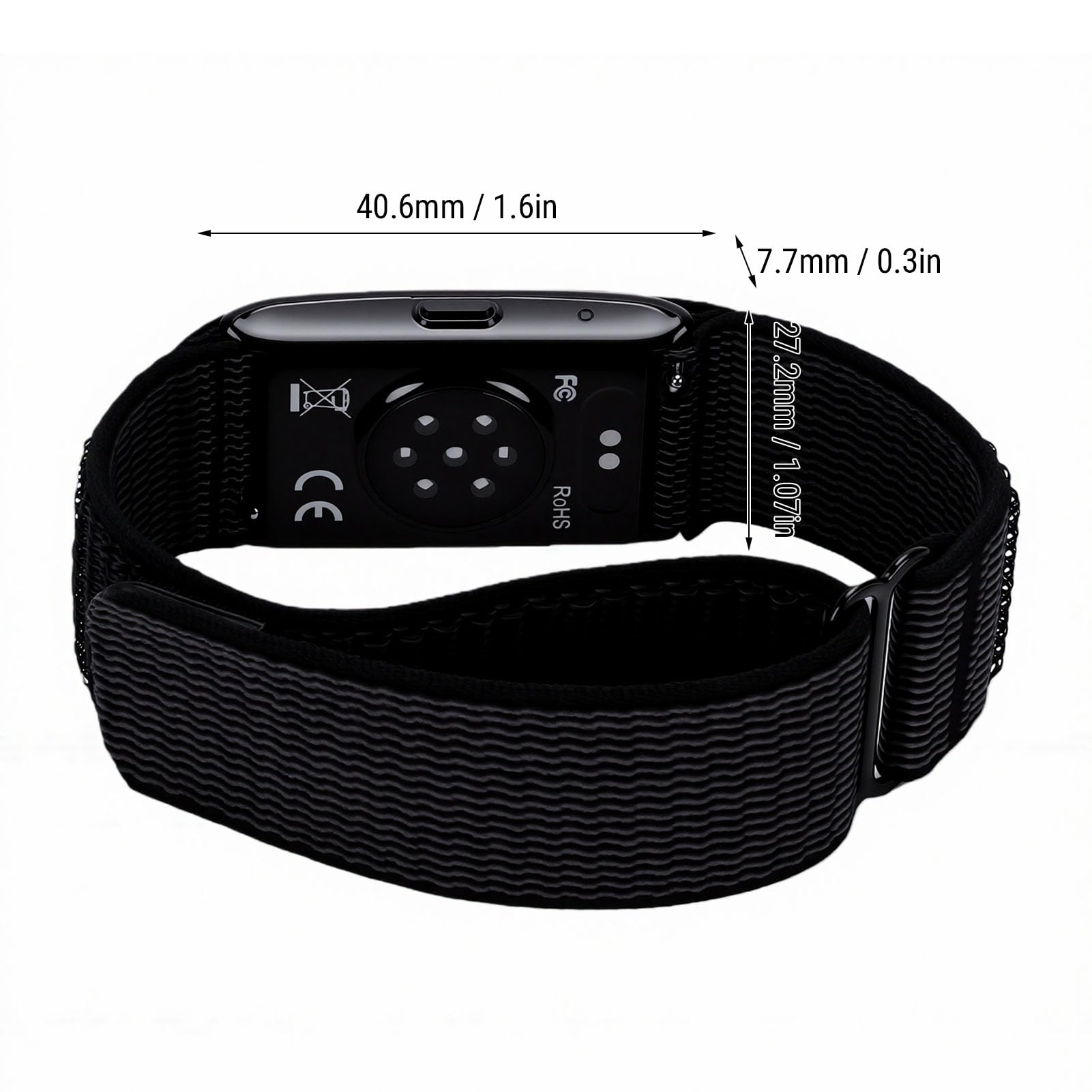 Bracciale Intelligente, Fitness Tracker Impermeabile IP68 con Durata della Batteria di 100 Giorni con APP per Uomo Donna, Monitor del Sonno 24 Ore su 24, Frequenza Cardiaca,