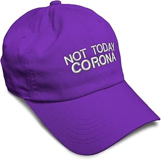 Custom Soft Baseball Cap Not Today Corona Twill Cotton Dad Hats for Men and Women