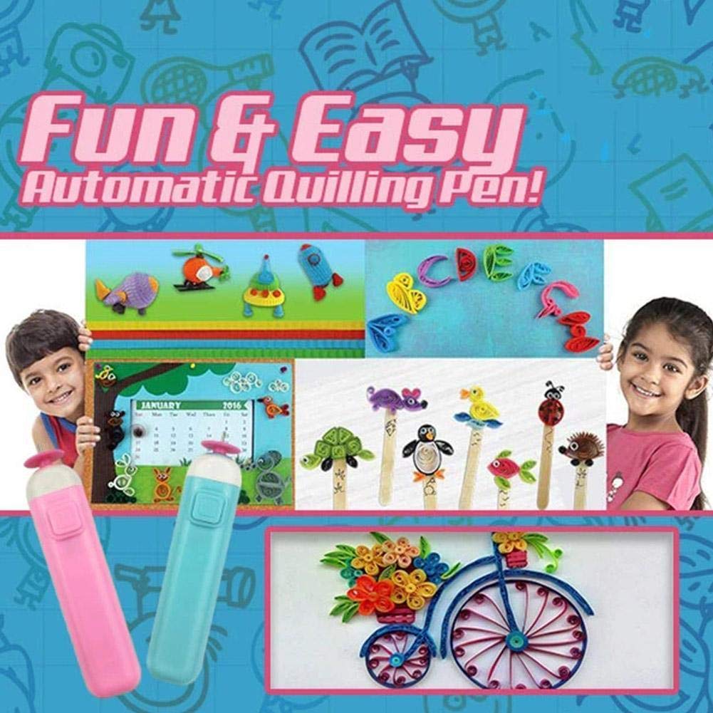 Penna Elettrica Per Quilling - Strumento Automatico Per Arricciare Carta - Ideale Per Principianti E Creativi - Foto 3