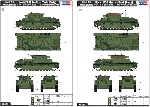 Miniatura 6 de Hobby Boss T-28 Tanque medio temprano soviético