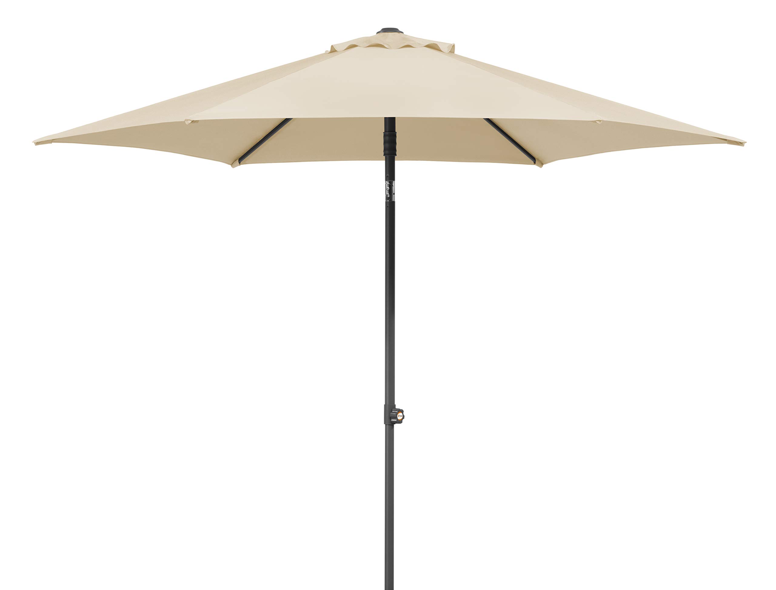 Schneider Sonnenschirm Sevilla, natur, 270 cm rund, 664-02, Gestell Stahl, Bespannung Polyester, 4.6 kg