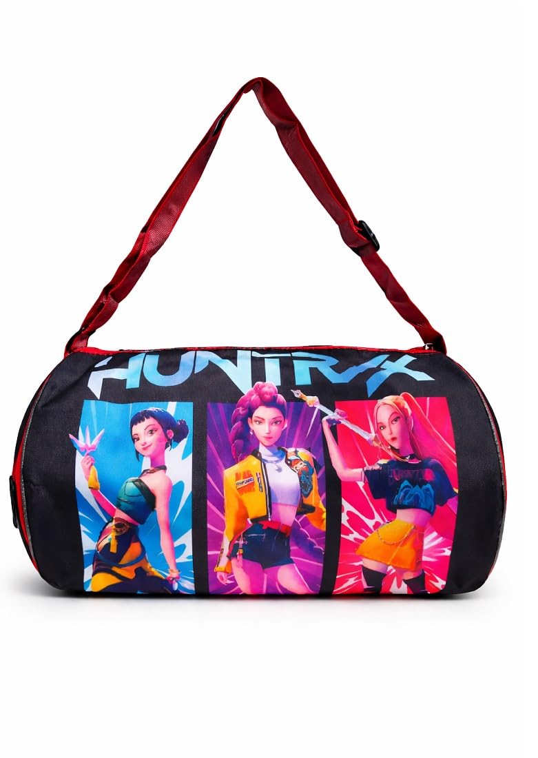 K Pop Demon Huntrex Duffle Bag for Kids, Lightweight Travel & Outing Demon PicnicBag, K Pop Duffel Bag, Adjusted Shoulder Strap, Single Compartment, Huntrex Duffle (Random Print Send)-image-7