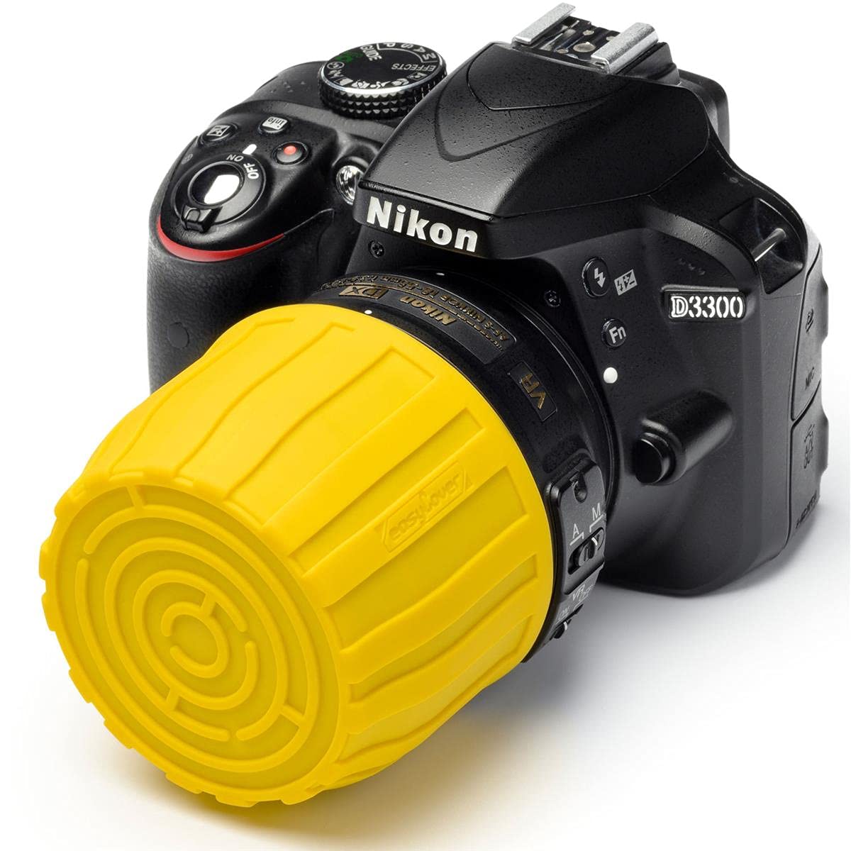 Easycover Lens Maze Objektivschutz – Gelbes Silikon-Cover Für Objektive Mit 52–77 Mm Außendurchmesser