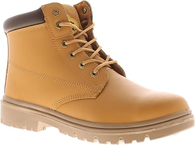 Tradesafe Build S1P SRA Men's Steel Toe Lace-Up Work Boots with Puncture-Resistant Midsole, Non-Slip & Anti-Static Safety Footwear