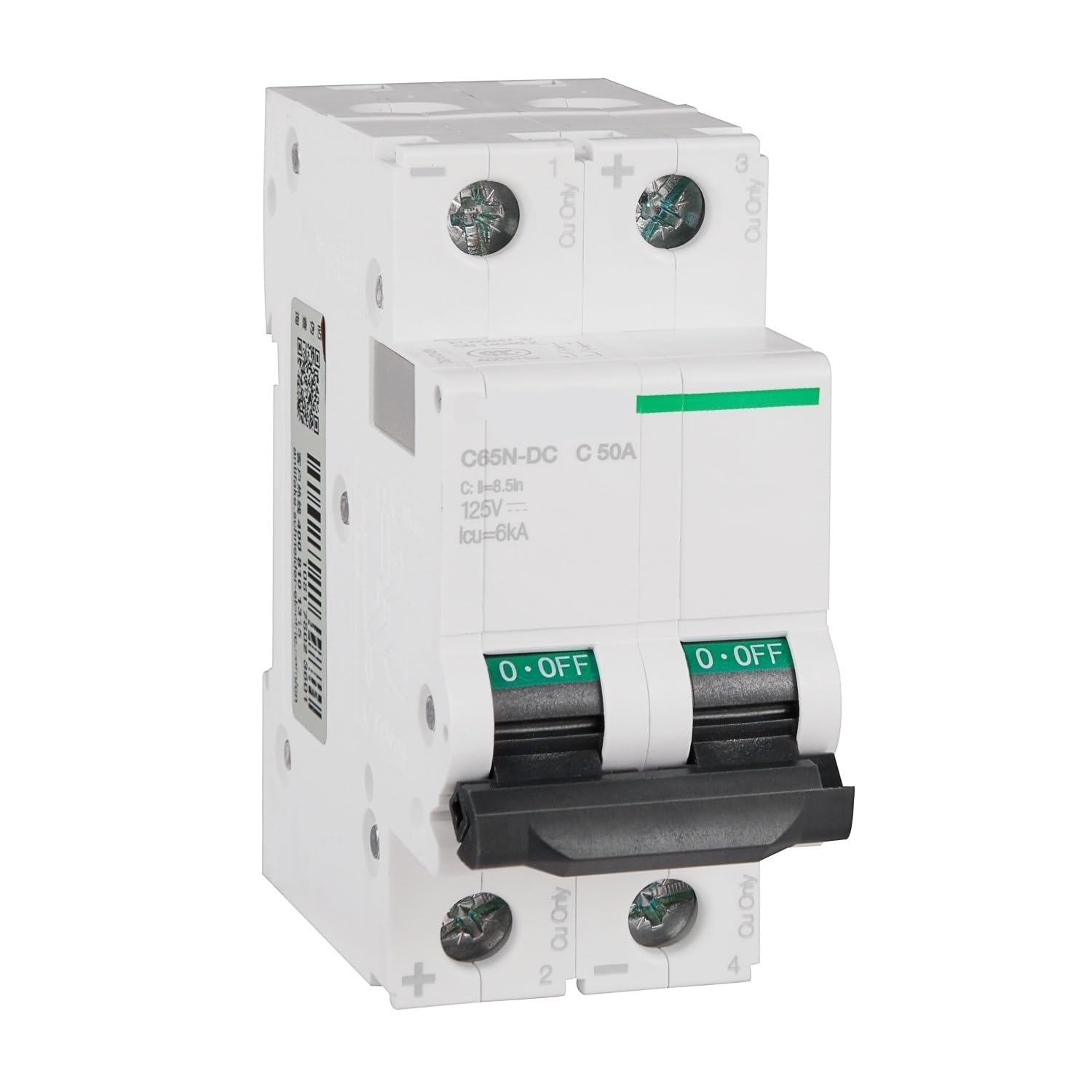 Disjoncteur IC65N-DC MCB 2P DC Disjoncteur Miniature C 1A 2A 3A 4A 6A 8A 10A 16A 20A 25A 32A 40A 50A 63A 80Aa(13A)